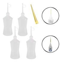 2X 4 Almotolia Bisnaga Para Cola 120Ml + 15 Bico Extra Fino