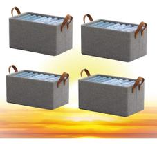 2X 4 Caixas De Gaveta Organizadores De Roupa Intimacaixa Org