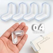 2X 4 Peças Protetor Borda Canto Quina Mesa Vidro Cantoneira 2X 4 Peças Protetor Borda Canto Quina Mesa Vidro Cantoneira