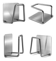 2X 4 Suporte Esponja Bucha Pia Aço Inox Louça Cozinha Gancho