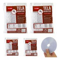 2X 4 Tela Mosquiteira Para Janela Com tiras autocolantes Ajustável 130X1