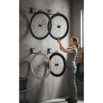 2x 4x Ganchos Parede Bicicleta Vertical Preto - Economize Es
