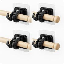 2X 4X Suporte De Varão De Cortina Autoadesivo Sem Furos