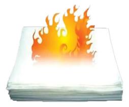 2X 5 Folhas De Papel Flash Paper 10X10 - Versão Econômica