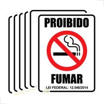 2X 5 Placas Proibido Fumar 20X15Cm Não Fume Neste Local Com 2X 5 Placas Proibido Fumar 20X15Cm Não Fume Neste Local Com