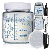 2X 5 Potes De Vidro Armazenar Leite Materno, Graduação 200Ml
