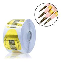 2X 500 Moldes Adesivos Para Unhas De Gel Porcelana Coração 2X 500 Moldes Adesivos Para Unhas De Gel Porcelana Coração