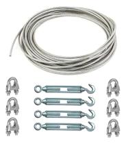 2X 50Mts Cabo Varal 2Mm + 4Esticador + 8Clips Jcarvalho