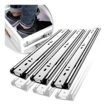 2X 6 Corrediça Telescópica H40 40Cm 3 Par Reforçada Resisten