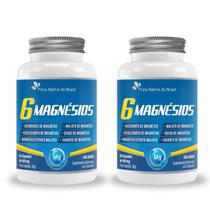 2x 6 Magnésios (Ascorbato, Bisglici, Citrato, Malato) 60 Caps Flora Nativa 2x 6 Magnésios (Ascorbato, Bisglici, Citrato, Malato) 60 Caps Flora Nativa