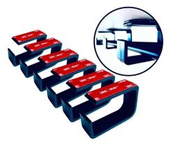 2X 6 Organizador Fios Cabos Oculto Baixo Mesa Fácil Instalaç 2X 6 Organizador Fios Cabos Oculto Baixo Mesa Fácil Instalaç