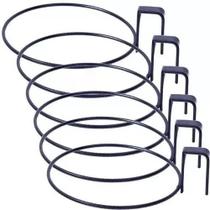 2X 6 Suportes Vaso Pendurar Parele Planta Aço Redondo - Atac