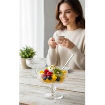 2x 6 Taças Luxo Vidro 250ml Sobremesa Sorvete 2x 6 Taças Luxo Vidro 250ml Sobremesa Sorvete