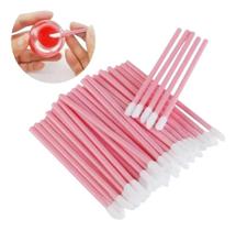 2X 600 Un Pincel Aplicador Batom Gloss Cotonete Descartável 2X 600 Un Pincel Aplicador Batom Gloss Cotonete Descartável