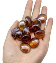 2X 600G Pedras De Vidro Gema Para Vaso Aquario- Escolha A Co