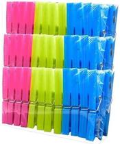 2X 72 Prendedores Plástico Para Roupa Varal Pregador Colorid