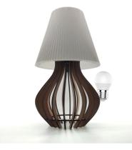 2X Abajur De Madeira mesa de cabeceira Quarto Moderno Sala Cabecei