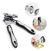 2X Abridor De Lata Automático Emborrachado Pratico E Eficien