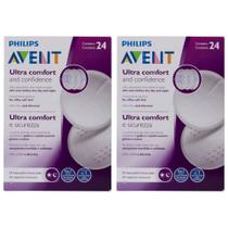 2x ABSORVENTE DESCARTÁVEL PARA SEIOS - 24UN - PHILIPS AVENT