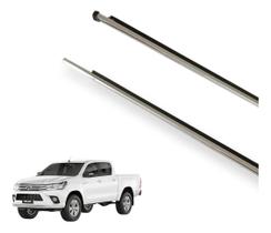 2x Acabamento de Vidro Externo Cromado Hilux 2016-2021