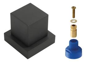 2X Acabamento Para Registro Preto Fosco + Conversor Docol