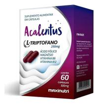 2X Acalentus L Triptofano 60 Cápsulas De 500Mg Maxinutri Sab