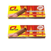 2x Acendedores Para Carvão E Lenha Fiat Lux Com 10 Unidades 2x Acendedores Para Carvão E Lenha Fiat Lux Com 10 Unidades