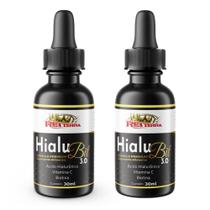 2X Ácido Hialurônico + Vitamina C + Biotica - Hialubit 30ml - Rei Terra