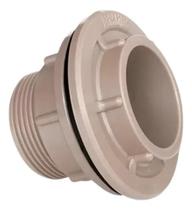 2X Adaptador Com Flange Soldavel Marrom 50Mm X 1 1/2