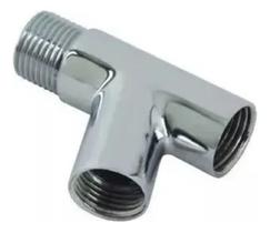 2X Adaptador Para Torneira Junção Y Ducha Higiênica Filtro 1