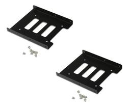 2X Adaptador Suporte Ssd Hd 2.5 P Baia 3.5 Metal 8 Parafusos