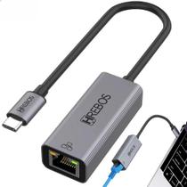 2X Adaptador Usb C Tipo C Ethernet Rj45 1000Mbps 2.5Gb Alumí