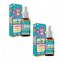 2x Ade- Trix Kids - Vitaminas A- D- E- 30ml- Sabor Morango