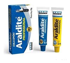 2X Adesivo Cola Epóxi Araldite Profissional 90Min 23G Tekbon