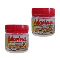 2x Adoçante Dietético Forno Fogão Adorina Em Pó 100g