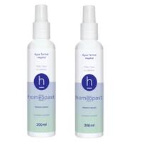 2x Água Termal Spray 200 Ml Homeopast Hidratante