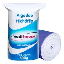 2X Algodão Hidrófilo Rolo 500G Macio Puro Absorvente Econômi