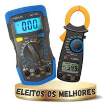 2X Alicate Amperímetro Digital + Multímetro Digital Ac Dc