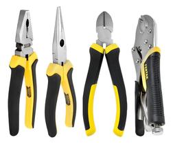 2X Alicate Universal Diagonal Meia Cana Pressão Kit 4 Peças 2X Alicate Universal Diagonal Meia Cana Pressão Kit 4 Peças