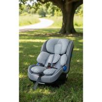 2x Almofada Bebê Conforto Universal Zig Zag Cinza