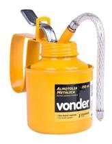 2X Almotolia Metálica Bico Flexível 250 Ml Vonder