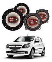 2x Alto Falantes 6" Polegadas + 2x 5" Polegadas 100W RMS Triaxial B3x60x/B3x50x Chevrolet Agile 2x Alto Falantes 6" Polegadas + 2x 5" Polegadas 100W RMS Triaxial B3x60x/B3x50x Chevrolet Agile