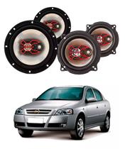 2x Alto Falantes 6" Polegadas + 2x 5" Polegadas 100W RMS Triaxial B3x60x/B3x50x Chevrolet Astra