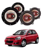 2x Alto Falantes 6" Polegadas + 2x 5" Polegadas 100W RMS Triaxial B3x60x/B3x50x Chevrolet Corsa 2P