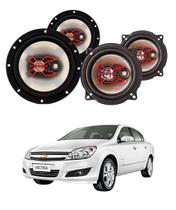 2x Alto Falantes 6" Polegadas + 2x 5" Polegadas 100W RMS Triaxial B3x60x/B3x50x Chevrolet Vectra