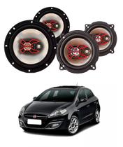 2x Alto Falantes 6" Polegadas + 2x 5" Polegadas 100W RMS Triaxial B3x60x/B3x50x Fiat Bravo 2011/2016