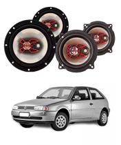 2x Alto Falantes 6" Polegadas + 2x 5" Polegadas 100W RMS Triaxial B3x60x/B3x50x VW Gol G2 1995/2002 2x Alto Falantes 6" Polegadas + 2x 5" Polegadas 100W RMS Triaxial B3x60x/B3x50x VW Gol G2 1995/2002