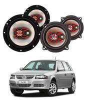 2x Alto Falantes 6" Polegadas + 2x 5" Polegadas 100W RMS Triaxial B3x60x/B3x50x VW Gol G4 2006/2014 2x Alto Falantes 6" Polegadas + 2x 5" Polegadas 100W RMS Triaxial B3x60x/B3x50x VW Gol G4 2006/2014