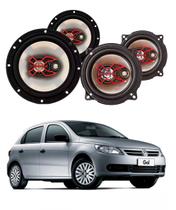 2x Alto Falantes 6" Polegadas + 2x 5" Polegadas 100W RMS Triaxial B3x60x/B3x50x VW Gol G5 2009/2012 2x Alto Falantes 6" Polegadas + 2x 5" Polegadas 100W RMS Triaxial B3x60x/B3x50x VW Gol G5 2009/2012