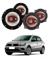 2x Alto Falantes 6" Polegadas + 2x 5" Polegadas 100W RMS Triaxial B3x60x/B3x50x VW Gol G7 2016/2022
